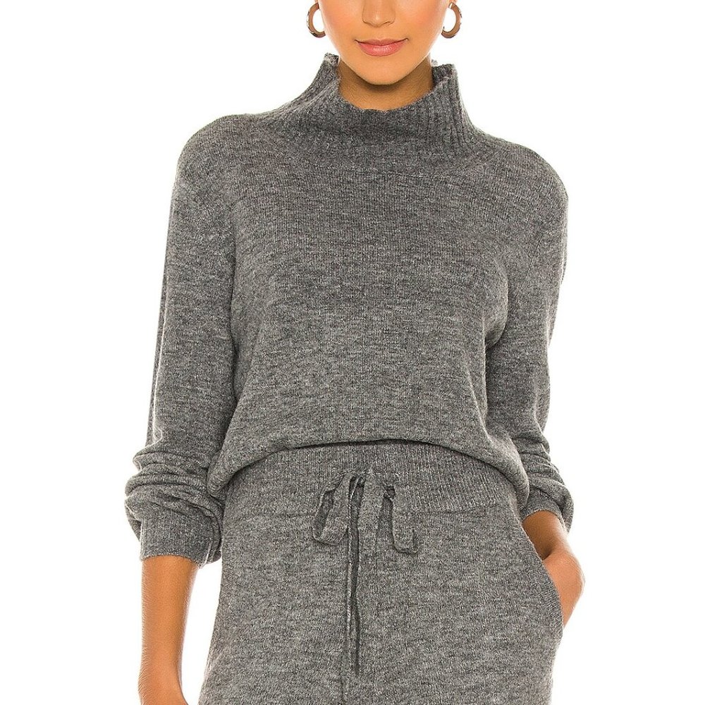 L'academie Plush Charcoal Turtleneck - image 1